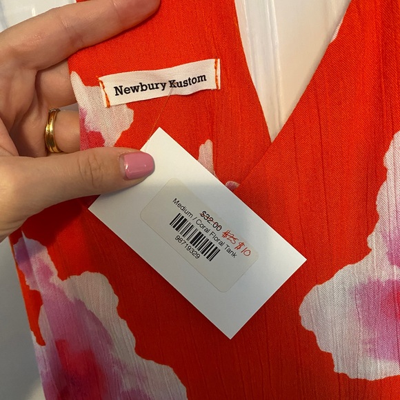 NWT Bright Floral Spaghetti Tank - Size Medium - Picture 6 of 6